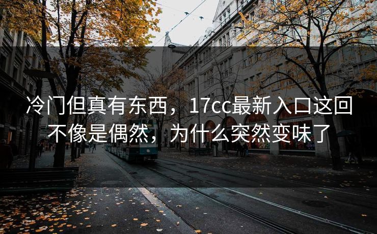 冷门但真有东西，<strong>17C</strong>c最新入口这回不像是偶然，为什么突然变味了